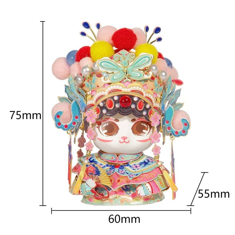  Mô Hình Kim Loại Lắp Ráp 3D MU Mèo Hoa Đán (54 mảnh, Cat Huadan) YM-N146-D – MP1274 