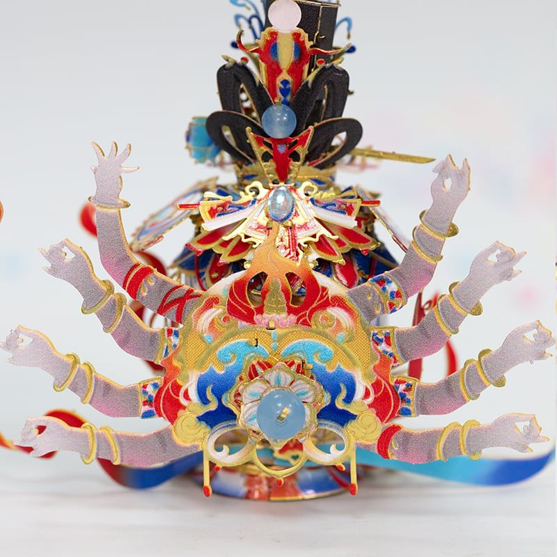  Mô Hình Kim Loại Lắp Ráp 3D MU Mèo Nghìn Tay (63 mảnh, Cat Thousand Hands) YM-N146-E – MP1273 