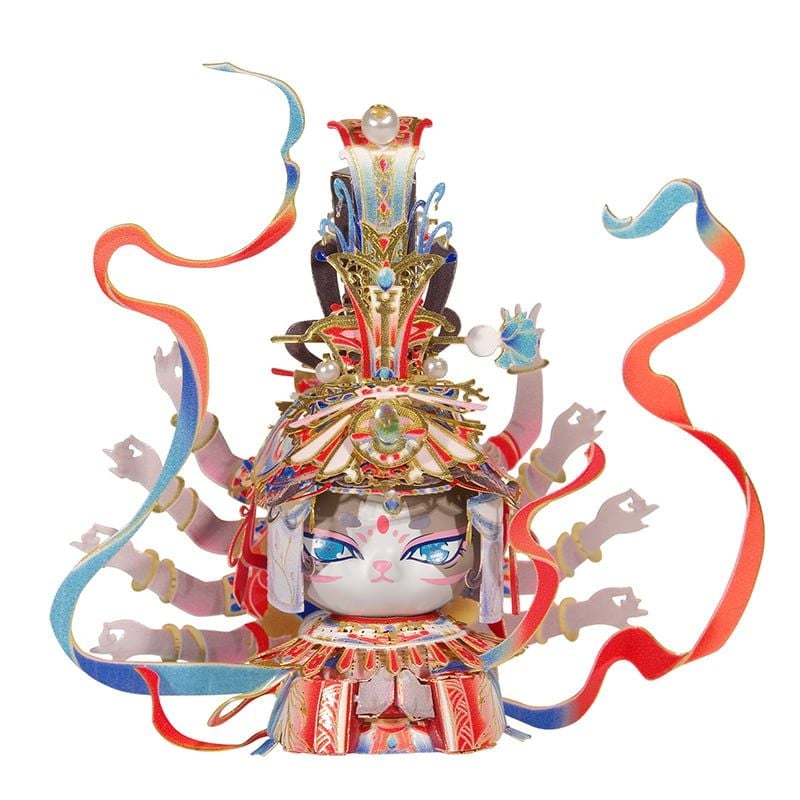  Mô Hình Kim Loại Lắp Ráp 3D MU Mèo Nghìn Tay (63 mảnh, Cat Thousand Hands) YM-N146-E – MP1273 