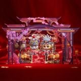  Mô Hình Kim Loại Lắp Ráp 3D MU Đôi Mèo Thiên Thành (60 mảnh, Cat Couple) YM-N146-GH – MP1268 