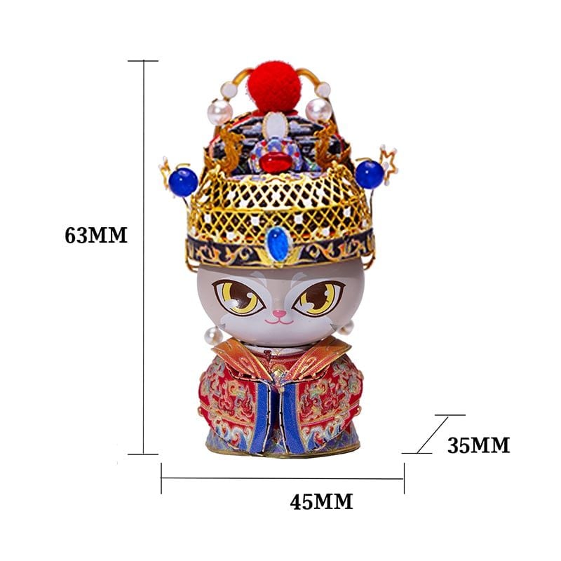  Mô Hình Kim Loại Lắp Ráp 3D MU Đôi Mèo Thiên Thành (60 mảnh, Cat Couple) YM-N146-GH – MP1268 