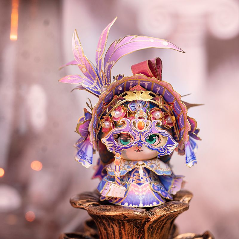  Mô Hình Kim Loại Lắp Ráp 3D MU Mèo Juliet (74 mảnh, Juliet Masque Cat) YM-N146-K – MP1250 