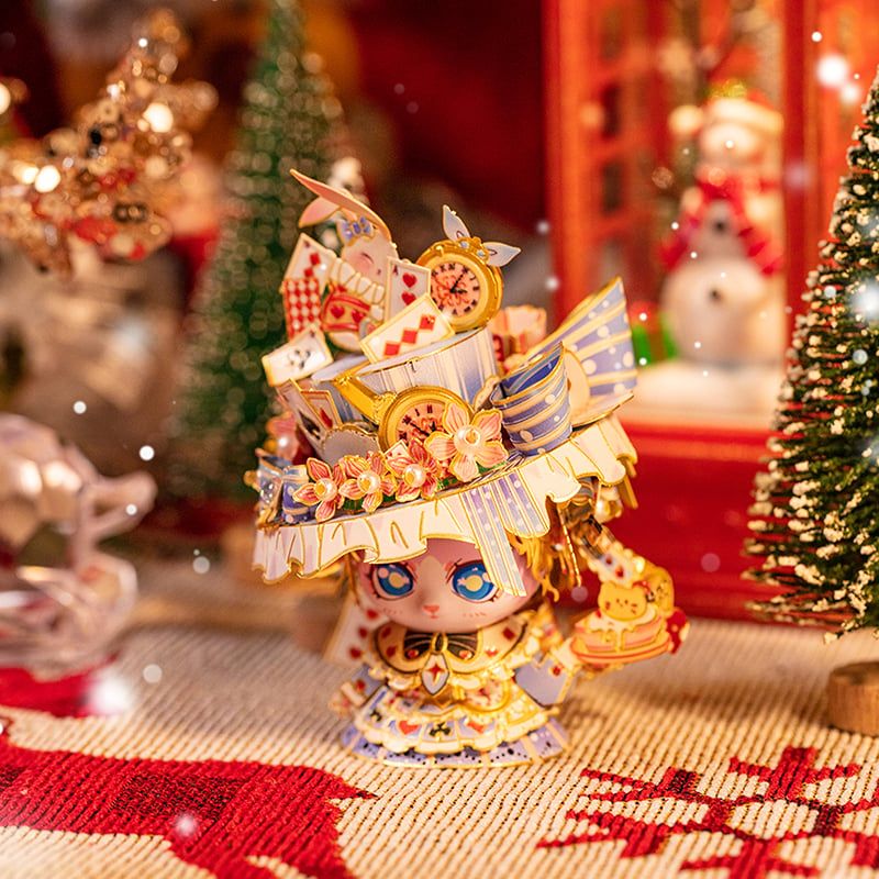  Mô Hình Kim Loại Lắp Ráp 3D MU Mèo Alice (74 mảnh, Alice Figure Cat) YM-N146-L – MP1251 