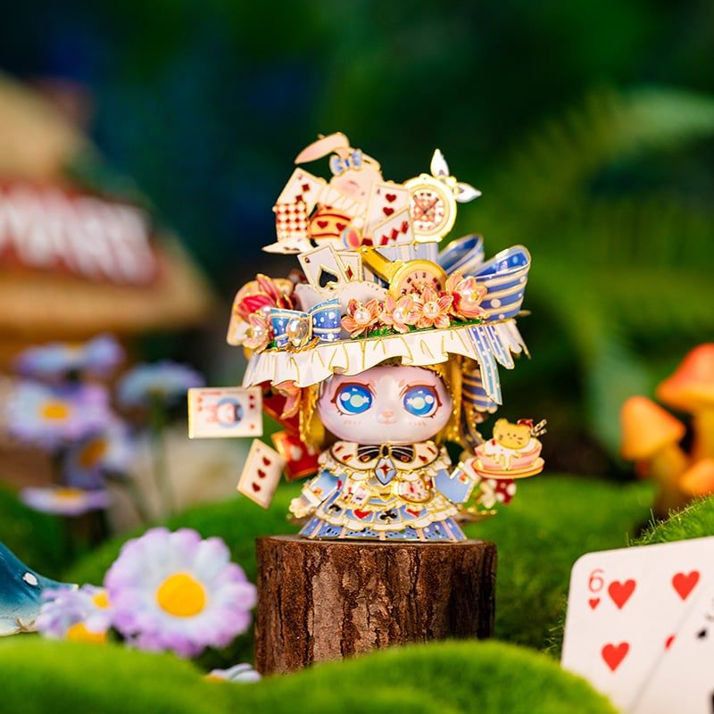  Mô Hình Kim Loại Lắp Ráp 3D MU Mèo Alice (74 mảnh, Alice Figure Cat) YM-N146-L – MP1251 