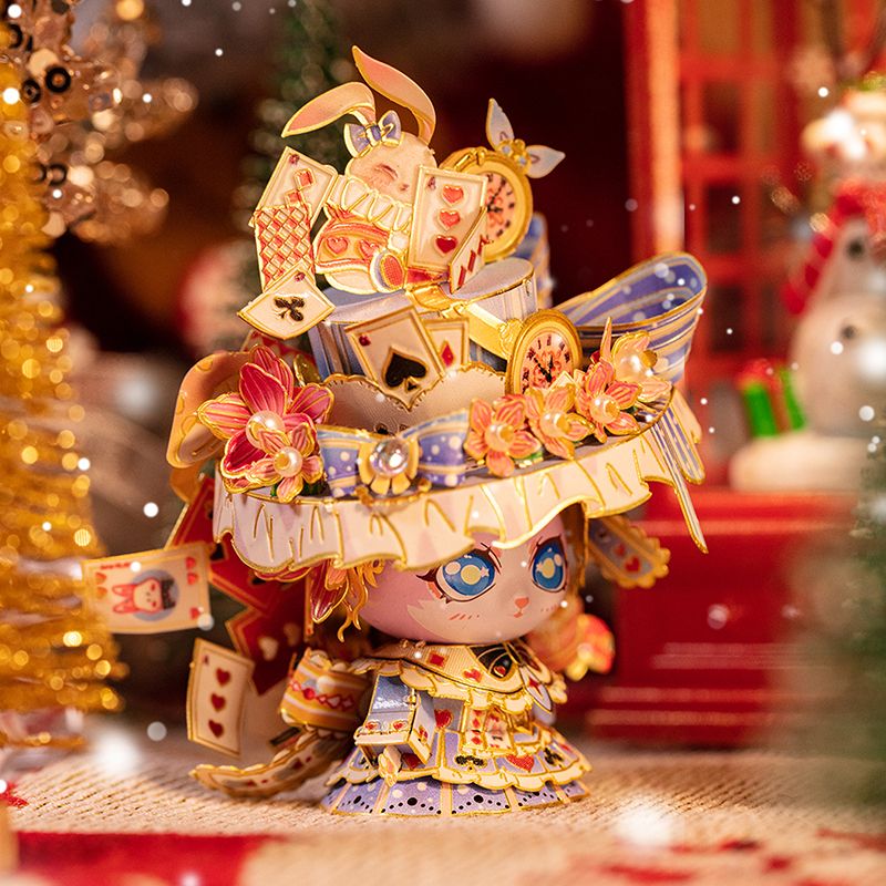  Mô Hình Kim Loại Lắp Ráp 3D MU Mèo Alice (74 mảnh, Alice Figure Cat) YM-N146-L – MP1251 