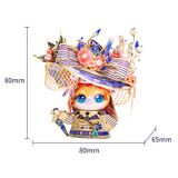  Mô Hình Kim Loại Lắp Ráp 3D MU Mèo Rose (60 mảnh, Rose Kitty) YM-N146-M – MP1252 
