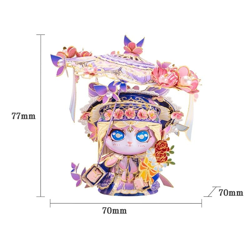  Mô Hình Kim Loại Lắp Ráp 3D MU Mèo Quý Cô (115 mảnh, Kitty Lady) YM-N146-O – MP1253 