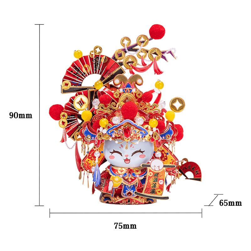  Mô Hình Kim Loại Lắp Ráp 3D MU Mèo Thần Tài (78 mảnh, The God of Wealth Kitty) YM-N146-P – MP1256 