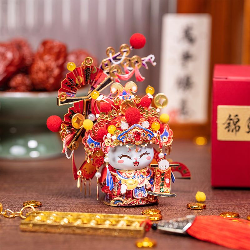  Mô Hình Kim Loại Lắp Ráp 3D MU Mèo Thần Tài (78 mảnh, The God of Wealth Kitty) YM-N146-P – MP1256 