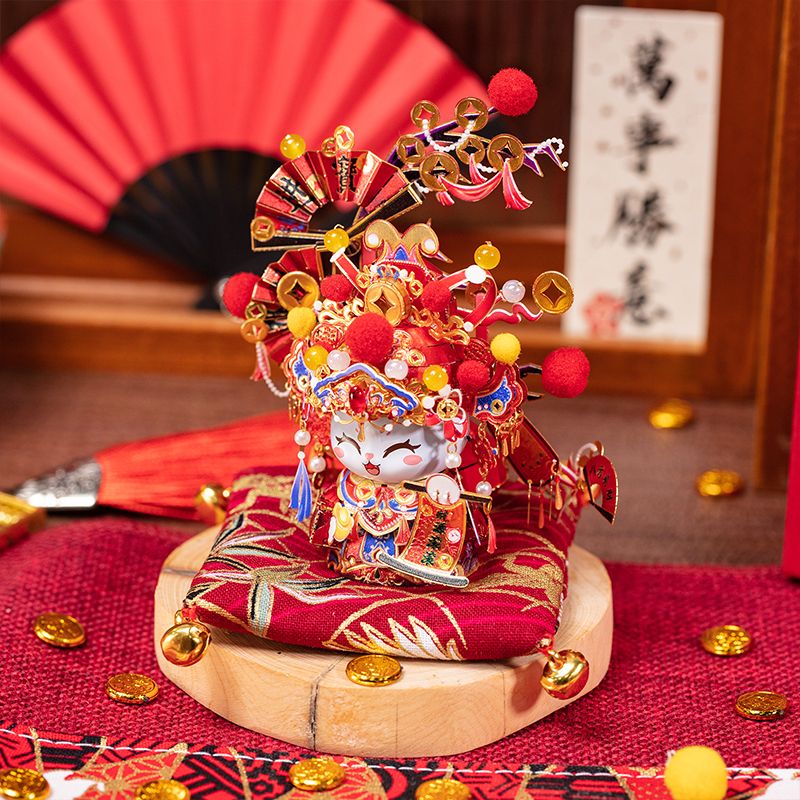  Mô Hình Kim Loại Lắp Ráp 3D MU Mèo Thần Tài (78 mảnh, The God of Wealth Kitty) YM-N146-P – MP1256 