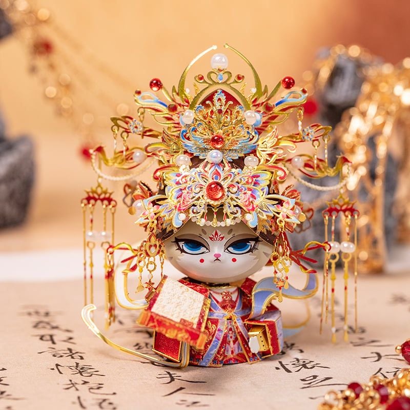  Mô Hình Kim Loại Lắp Ráp 3D MU Mèo Nữ Hoàng (109 mảnh, The Queen Kitty) YM-N146-Q – MP1254 