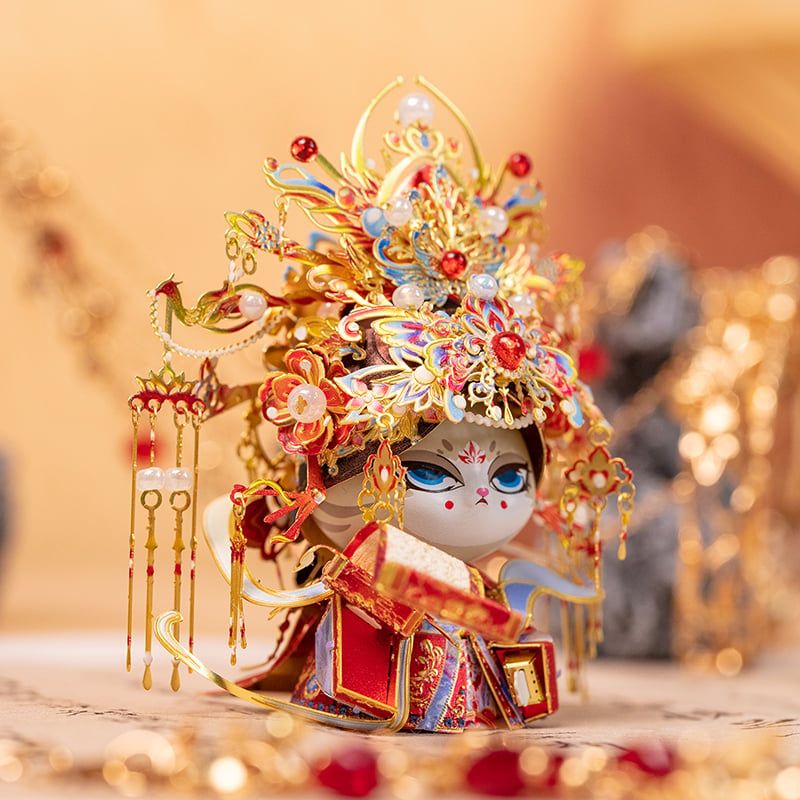  Mô Hình Kim Loại Lắp Ráp 3D MU Mèo Nữ Hoàng (109 mảnh, The Queen Kitty) YM-N146-Q – MP1254 