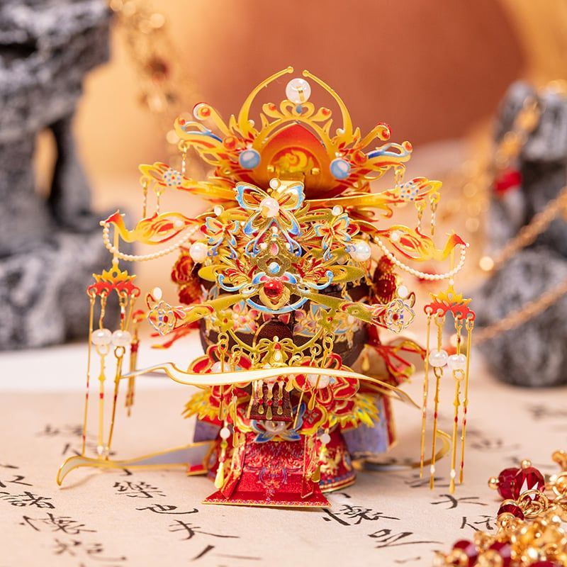  Mô Hình Kim Loại Lắp Ráp 3D MU Mèo Nữ Hoàng (109 mảnh, The Queen Kitty) YM-N146-Q – MP1254 