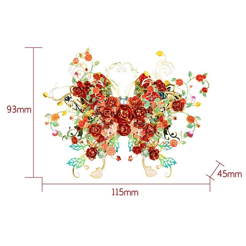  Mô Hình Kim Loại Lắp Ráp 3D MU Xuân Hiểu Hồ Điệp (107 mảnh, Butterfly Spring Dawn) YM-N149-A – MP1286 