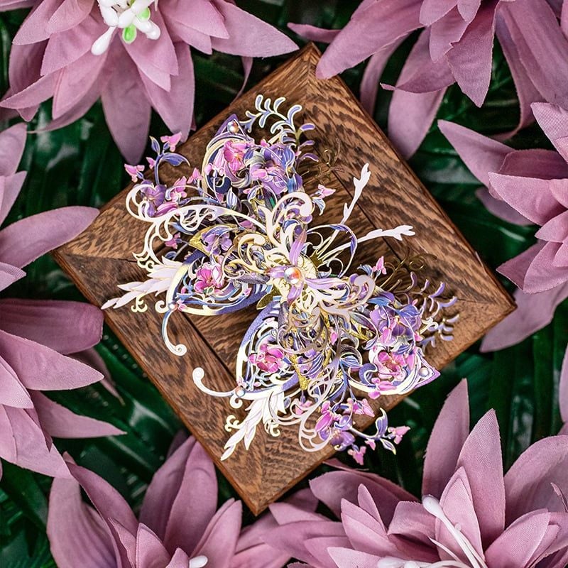  Mô Hình Kim Loại Lắp Ráp 3D MU Nghê Ca Hồ Điệp (60 mảnh, Butterfly Nige) YM-N149-B – MP1287 