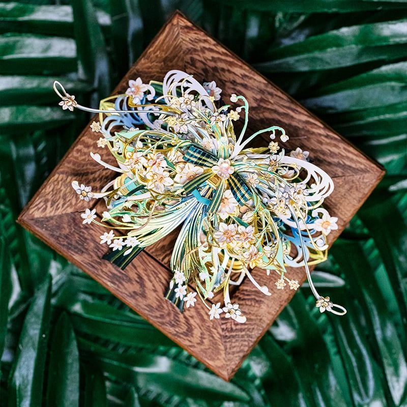  Mô Hình Kim Loại Lắp Ráp 3D MU Thúy Kiều Hồ Điệp (112 mảnh, Butterfly Cuiciao-Kingfisher's feather) YM-N149-C – MP1288 