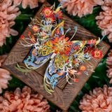  Mô Hình Kim Loại Lắp Ráp 3D MU Lạc Hà Hồ Điệp (88 mảnh, Butterfly Sunset) YM-N149-D – MP1289 