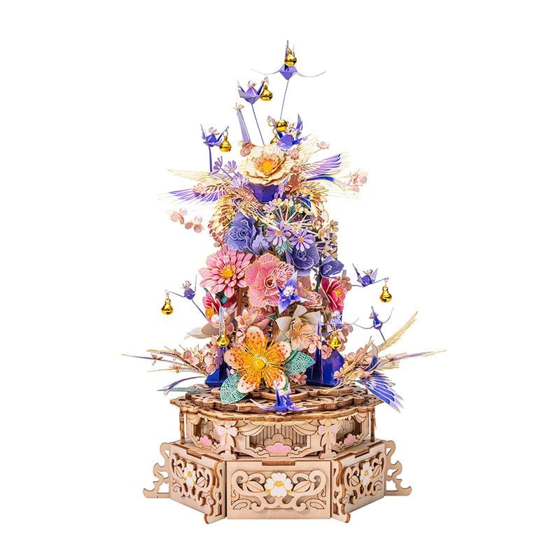 Mô Hình Gỗ Kim Loại Lắp Ráp 3D MU Túy Hoa Gian (396 mảnh, Có Chuyển Động, The Feast of Flower) YM-N152 – MP1267 