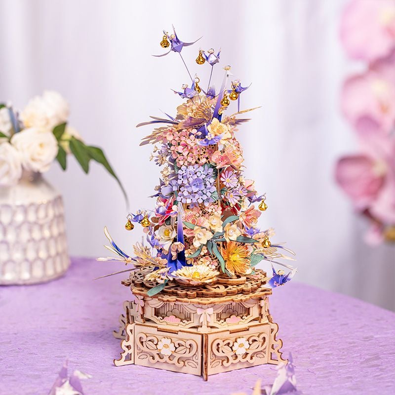  Mô Hình Gỗ Kim Loại Lắp Ráp 3D MU Túy Hoa Gian (396 mảnh, Có Chuyển Động, The Feast of Flower) YM-N152 – MP1267 