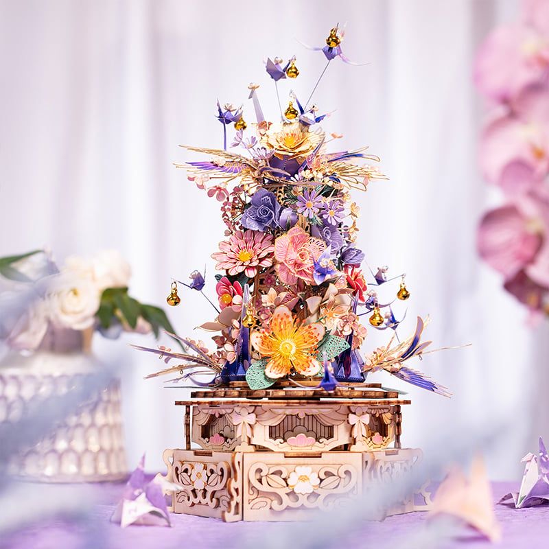  Mô Hình Gỗ Kim Loại Lắp Ráp 3D MU Túy Hoa Gian (396 mảnh, Có Chuyển Động, The Feast of Flower) YM-N152 – MP1267 