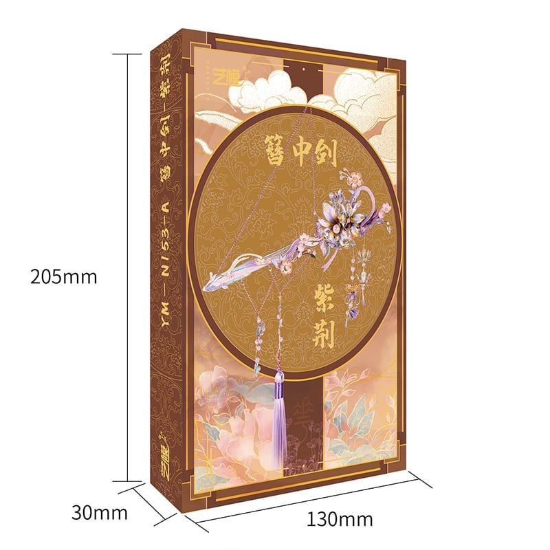  Mô Hình Kim Loại Lắp Ráp 3D MU Trâm Trung Kiếm Tử Kinh (118 mảnh, Redbud Hairpin in Sword) YM-N153-A – MP1277 