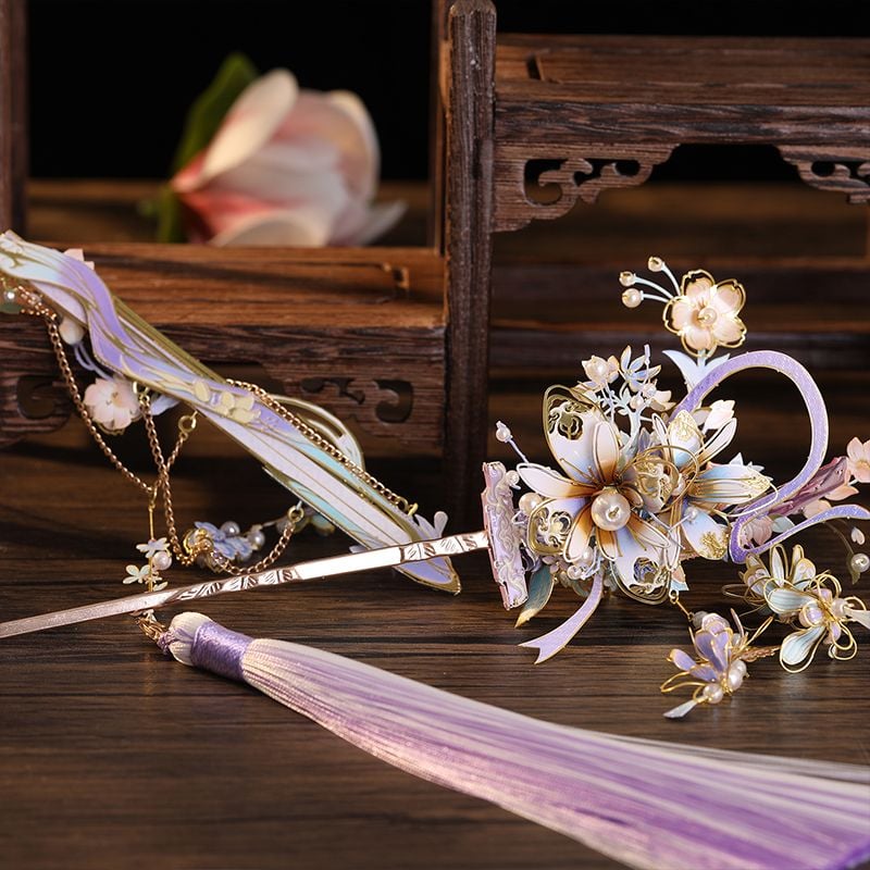  Mô Hình Kim Loại Lắp Ráp 3D MU Trâm Trung Kiếm Tử Kinh (118 mảnh, Redbud Hairpin in Sword) YM-N153-A – MP1277 