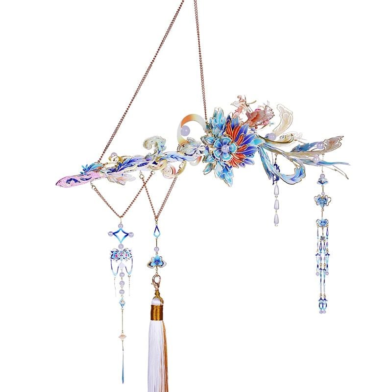  Mô Hình Kim Loại Lắp Ráp 3D MU Trâm Trung Kiếm Thanh Phượng (127 mảnh, Phoenix Hairpin in Sword) YM-N153-B – MP1278 