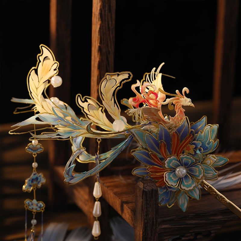  Mô Hình Kim Loại Lắp Ráp 3D MU Trâm Trung Kiếm Thanh Phượng (127 mảnh, Phoenix Hairpin in Sword) YM-N153-B – MP1278 
