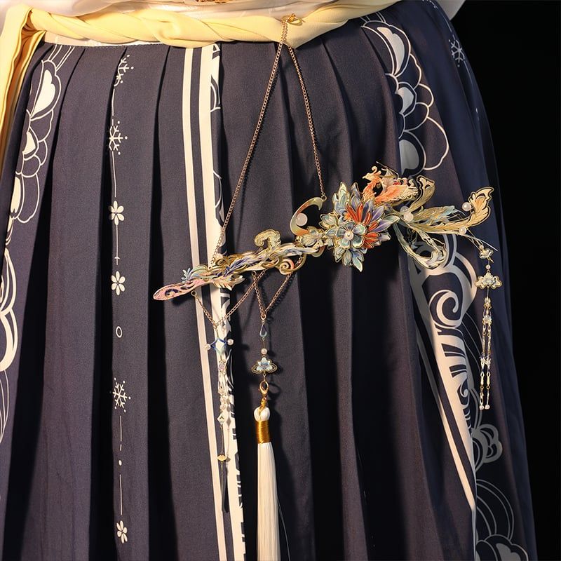  Mô Hình Kim Loại Lắp Ráp 3D MU Trâm Trung Kiếm Thanh Phượng (127 mảnh, Phoenix Hairpin in Sword) YM-N153-B – MP1278 