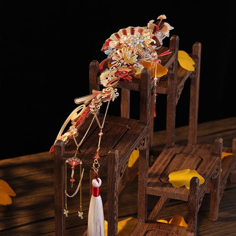  Mô Hình Kim Loại Lắp Ráp 3D MU Trâm Trung Kiếm Bạch Quả (117 mảnh, Ginkgo Hairpin in Sword) YM-N153-C – MP1279 