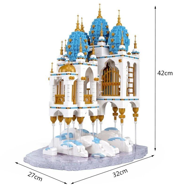  Mô Hình Nhựa 3D Lắp Ráp MOULD KING Lâu Đài Trên Mây 16015 (Sky Castle, 2866 mảnh, có đèn LED) - LG0111 