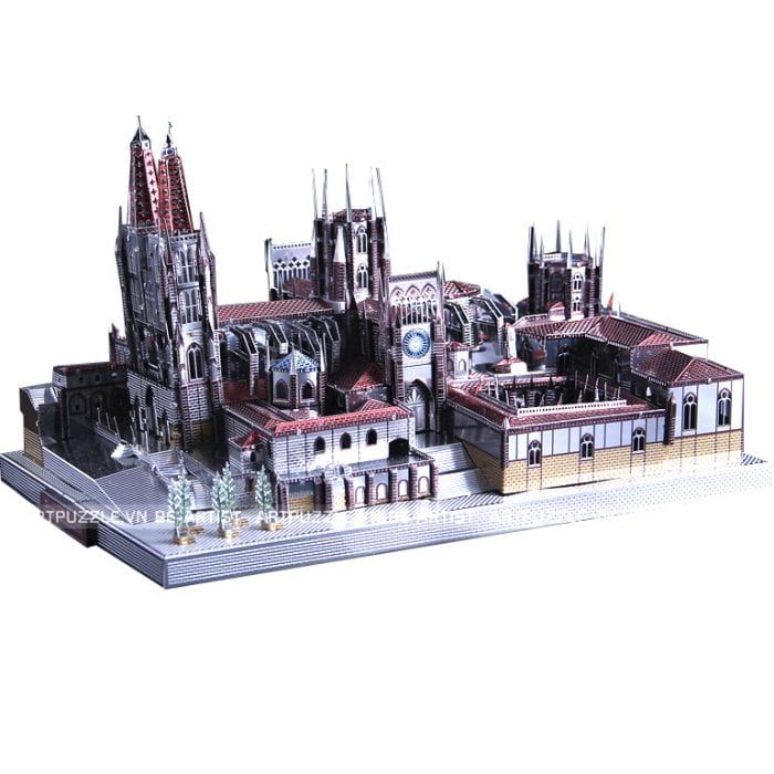  Mô Hình Kim Loại Lắp Ráp 3D Microworld Nhà Thờ Chính Tòa (229 mảnh, Burgos) J046 – MP525 