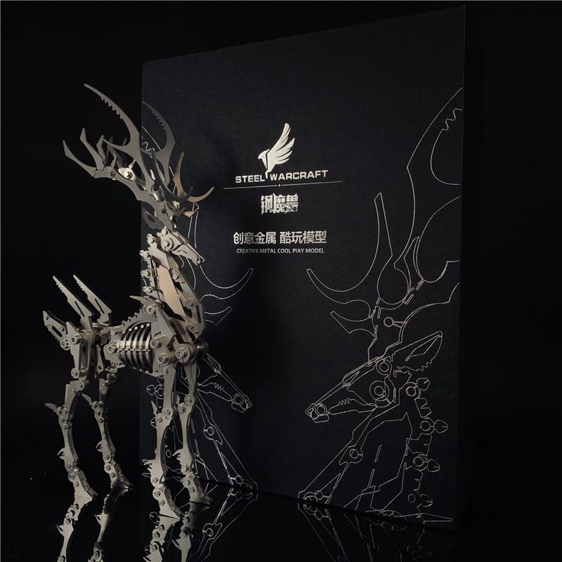  Mô Hình Kim Loại Lắp Ráp 3D Steel Warcraft Nai Sừng Xám (154 mảnh, The Nightmare Deer) – SW014 