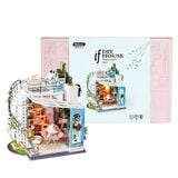  Mô Hình Gỗ 3D Lắp Ráp ROBOTIME DIY Dollhouse Nhà Tí Hon (340 mảnh, Dora's Loft) DG12 - WP156 