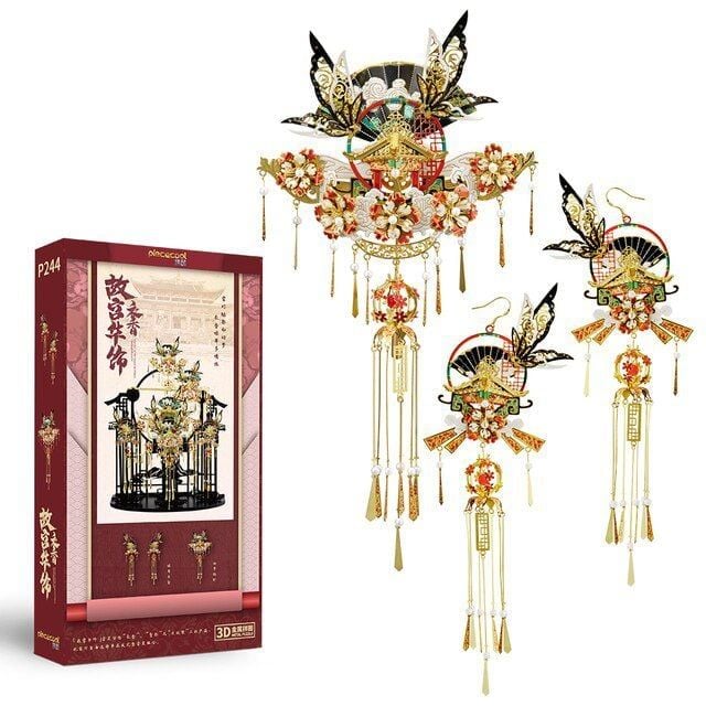  Mô Hình Kim Loại 3D Lắp Ráp Piececool Trang Sức Hoàng Cung (Jewelry of the Imperial Palace) P244-GR, P245-GR - MP1131 