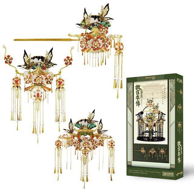  Mô Hình Kim Loại 3D Lắp Ráp Piececool Trang Sức Hoàng Cung (Jewelry of the Imperial Palace) P244-GR, P245-GR - MP1131 