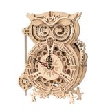  Mô Hình Gỗ 3D Lắp Ráp ROBOTIME Đồng Hồ Con Cú The (161 mảnh, Owl Clock) LK503 – WP145 