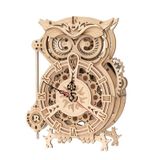  Mô Hình Gỗ 3D Lắp Ráp ROBOTIME Đồng Hồ Con Cú The Owl Clock LK503 – WP145 