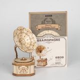  Mô Hình Gỗ 3D Lắp Ráp ROBOTIME Máy Hát Cổ Điển Gramophone TG408 – WP060 