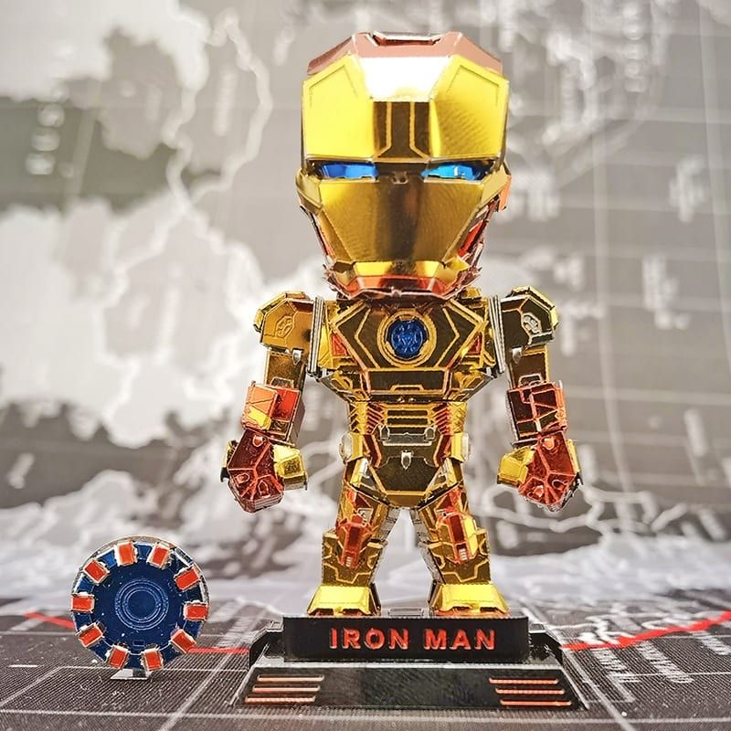  Mô Hình Kim Loại Lắp Ráp 3D Metal Head Marvel Iron Man (100 mảnh, Mark 43) – MP1003 