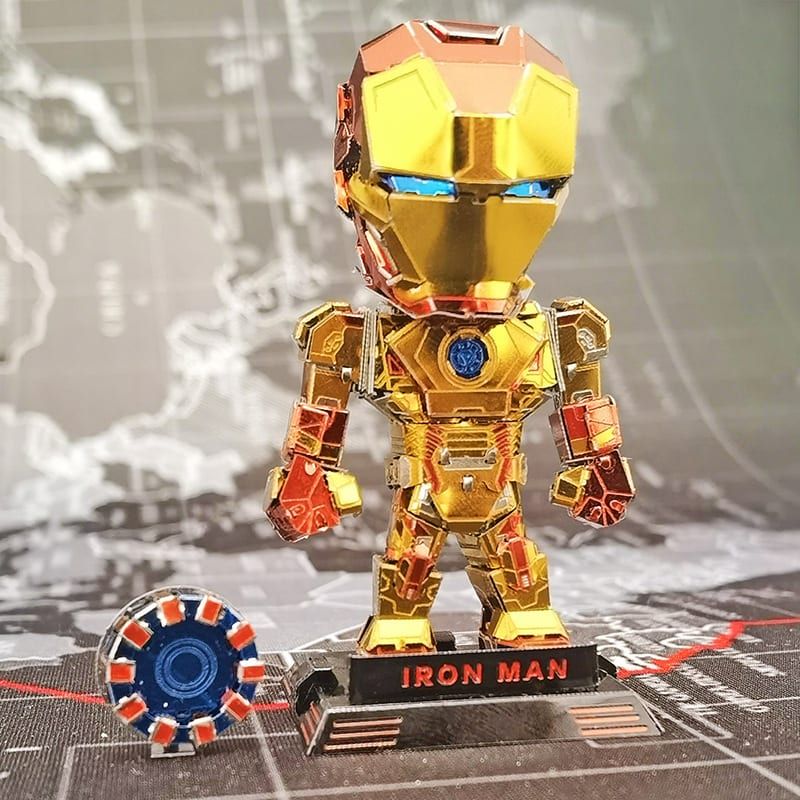 Mô Hình Kim Loại Lắp Ráp 3D Metal Head Marvel Iron Man (100 mảnh, Mark 43) – MP1003 