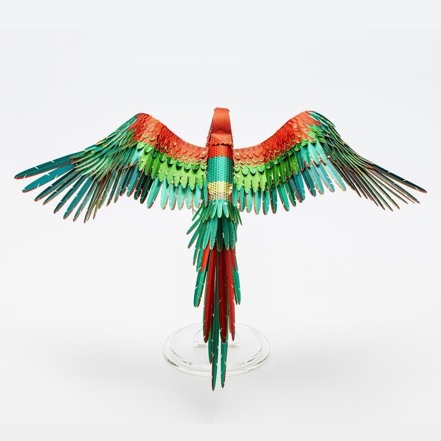  Mô Hình Kim Loại Lắp Ráp 3D Piececool Con Vẹt (83 mảnh, The Scarlet Macaw) HP118-NBR - MP748 
