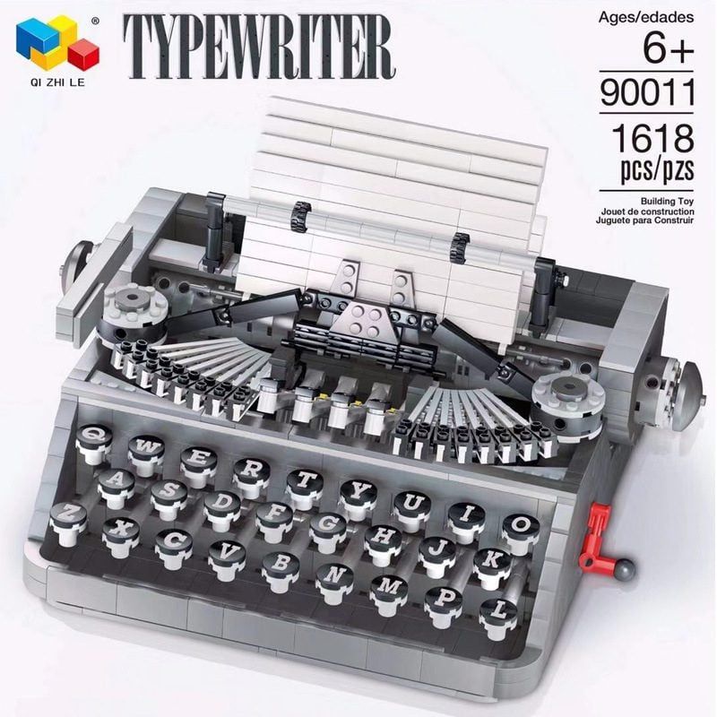  Mô Hình Nhựa 3D Lắp Ráp QiZhiLe Máy Đánh Chữ Cổ Điển 90011 (TypeWriter, 1618 mảnh) – LG0115 