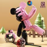  Mô Hình Nhựa 3D Lắp Ráp QiZhiLe Gấu Black Pink Lily (400+ mảnh) - LG0159 