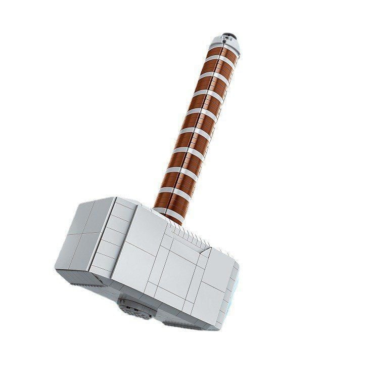  Mô Hình Nhựa 3D Lắp Ráp OEM Marvel Búa Mjolnir Của Thần Sấm Thor 70800 (979 mảnh, Lego 76209 Thor's Hammer) - LG0150 