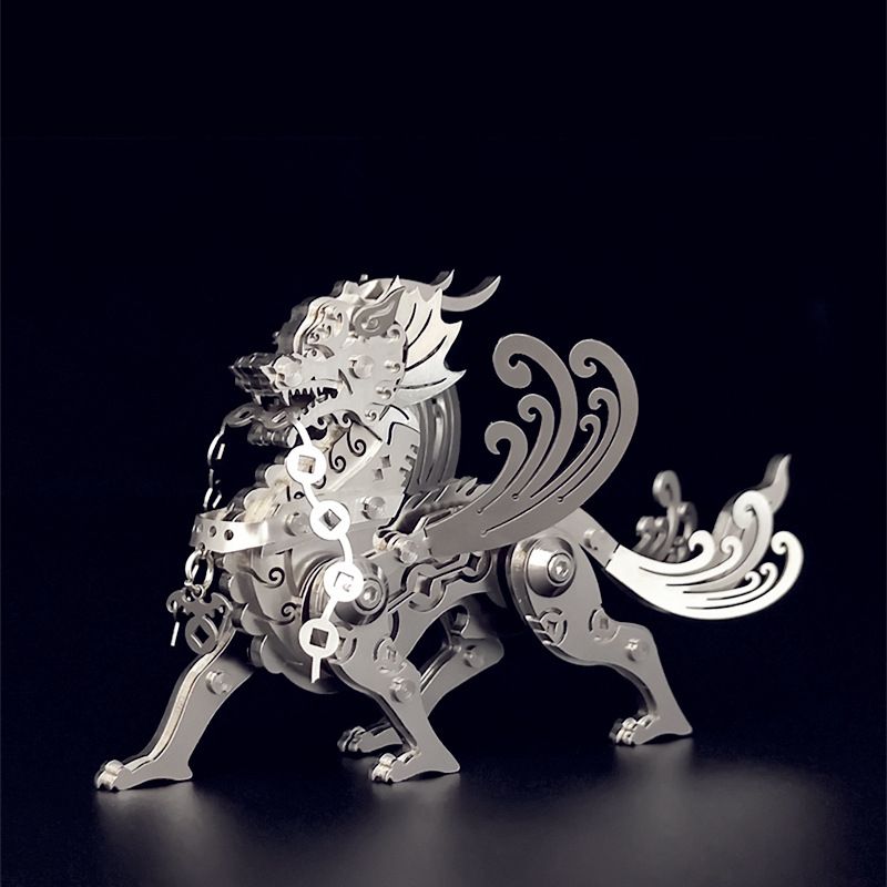  Mô Hình Kim Loại Lắp Ráp 3D Steel Warcraft Tỳ Hưu (35 mảnh, Pi Huu) - SW039 