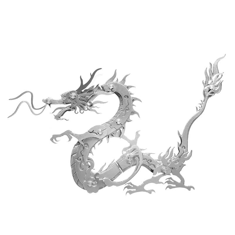  Mô Hình Kim Loại Lắp Ráp 3D Steel Warcraft Con Rồng Trung Hoa (33 mảnh, Chinese Dragon) - SW043 