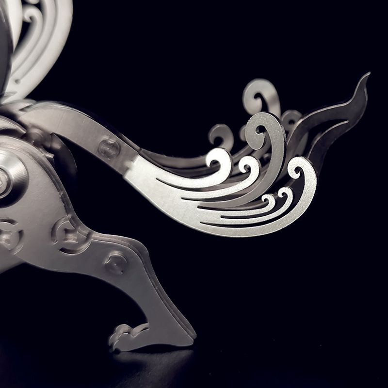 Mô Hình Kim Loại Lắp Ráp 3D Steel Warcraft Tỳ Hưu (35 mảnh, Pi Huu) - SW039 