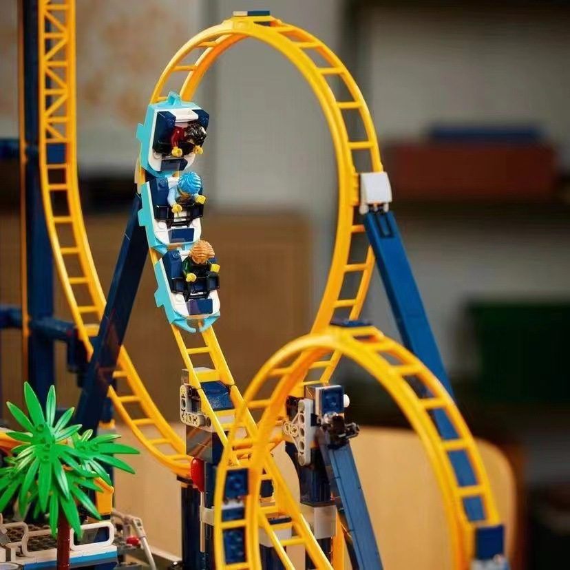  Mô Hình Nhựa 3D Lắp Ráp OEM Tàu Lượn Siêu Tốc Loop Coaster (3756 mảnh, Roller Coaster) 13003- LG0139 