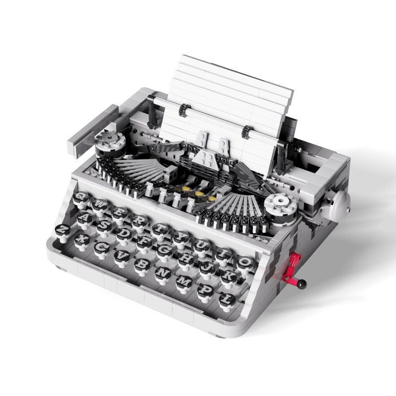  Mô Hình Nhựa 3D Lắp Ráp QiZhiLe Máy Đánh Chữ Cổ Điển 90011 (TypeWriter, 1618 mảnh) – LG0115 